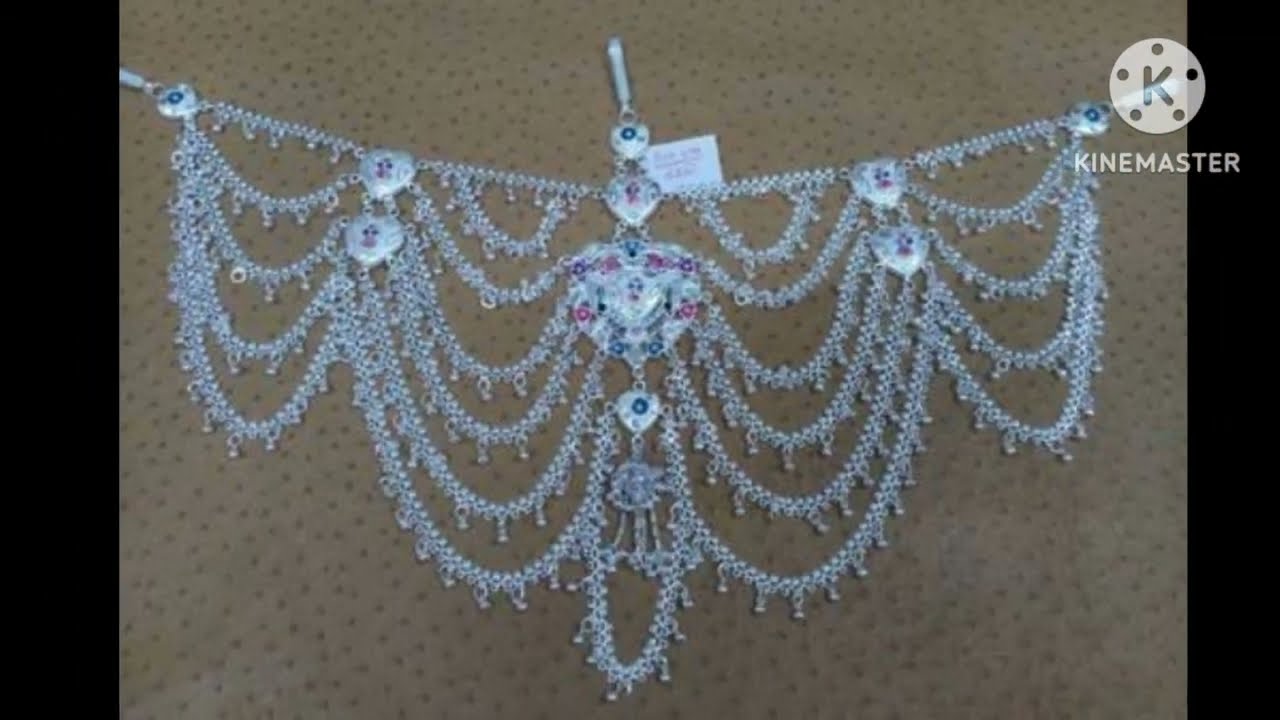 Latest Silver kamar band design.kamar belt design.sliver half balt collection sliver jewellery