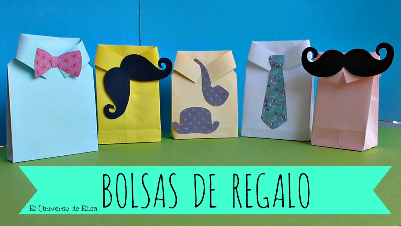 Bolsas de Regalo para el Día del Padre, Cómo hacer una Bolsa de Papel para Regalo