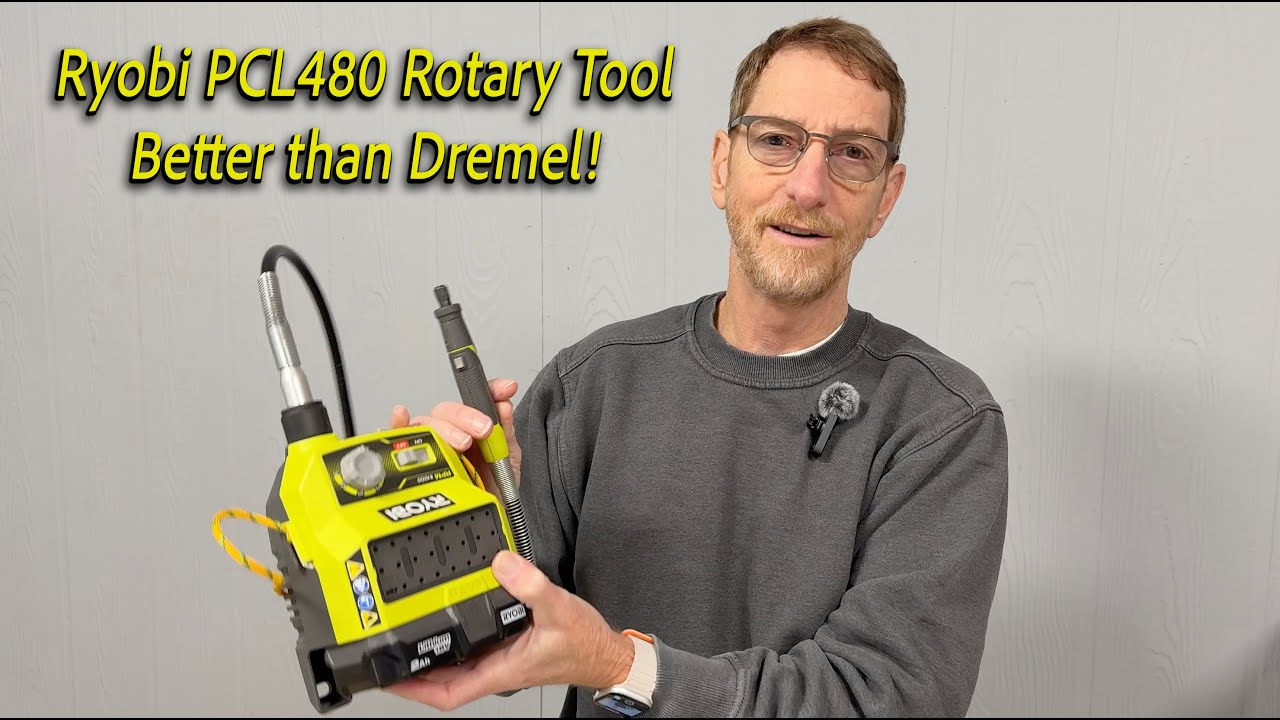 Роторный инструмент Ryobi PCL480 — лучше, чем Dremel!