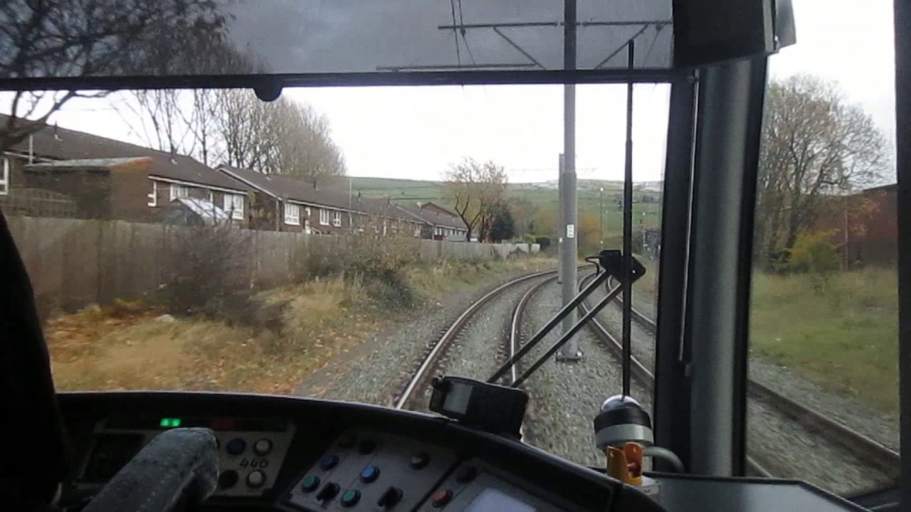 Metrolink Driver's View - Kingsway Business Park to Shaw and Crompton - Rochdale Line