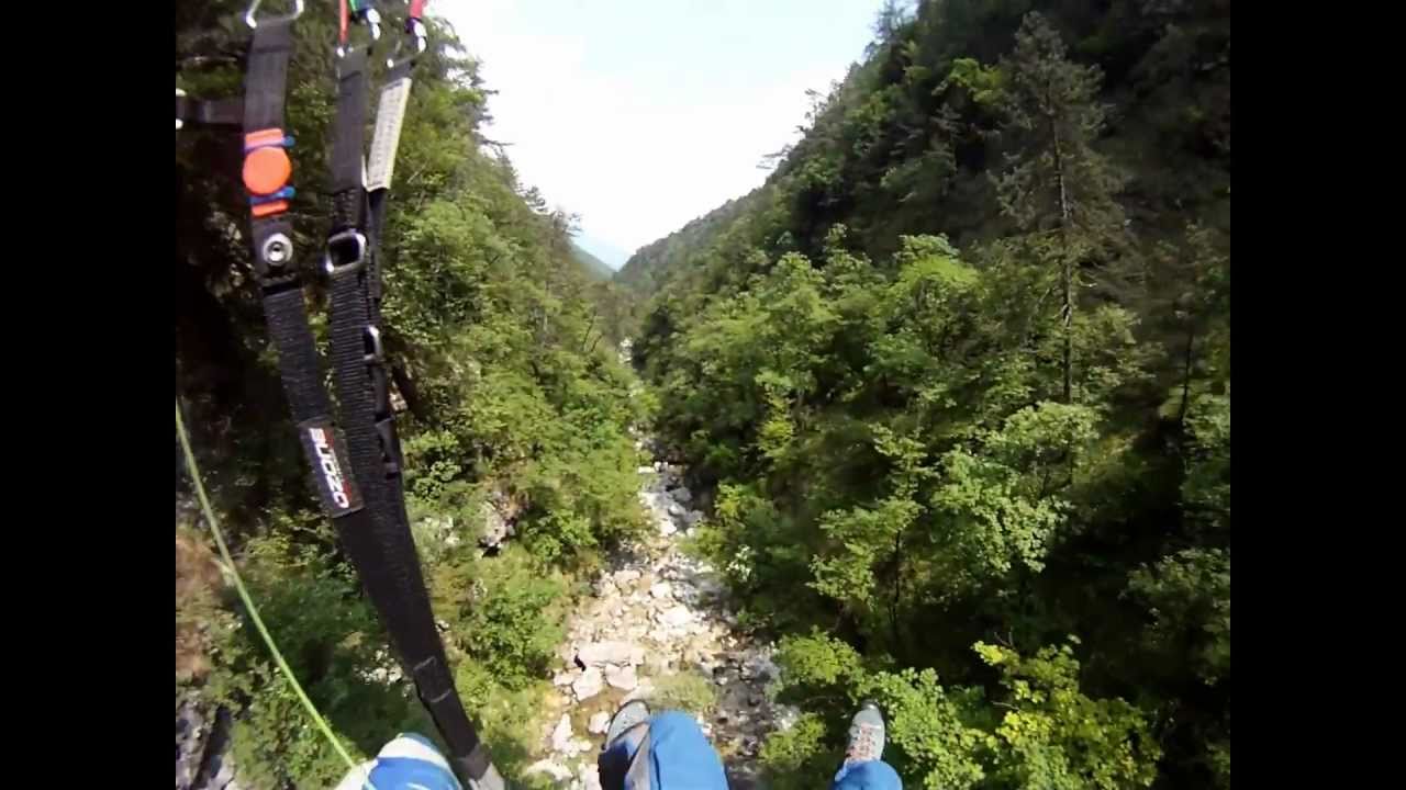 Horrorflug mit Gleitschirm in die italienische Klamm, ein fast crash beim paragliding