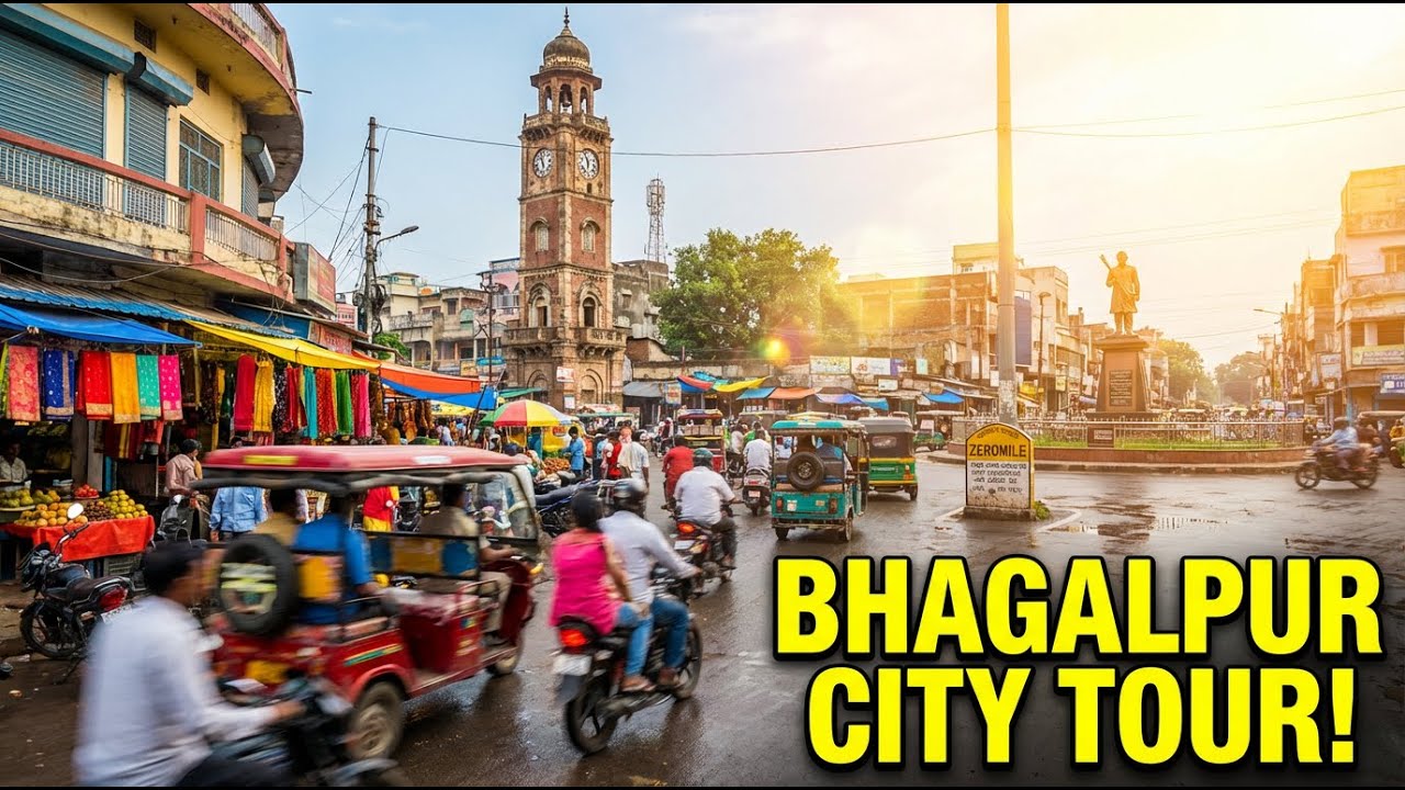 Bhagalpur Market Road । Ghanta Ghar । Tilkamanjhi Chowk । Zeromile । Solo Sound | Bhagalpur City