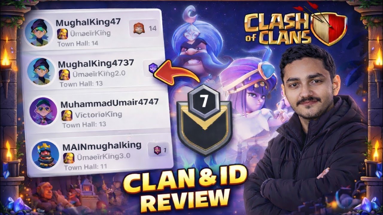 Clan & My ID Reviews 🔥 | Clash of Clans | MughalJi Gaming