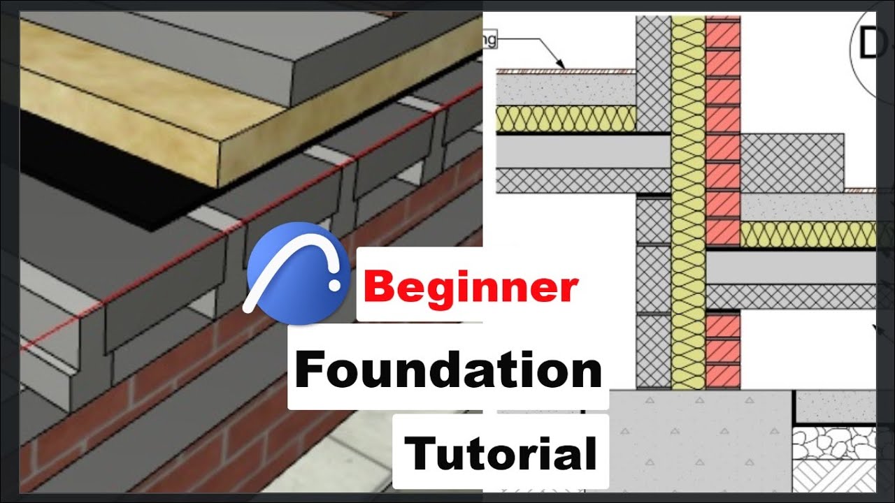 Foundation in ArchiCAD | House design in Archicad- Part -01