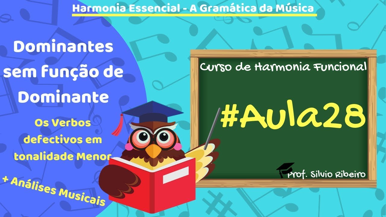 Dominantes sem fun&ccedil;&atilde;o de Dominante em Tom menor - Trecho #Aula28 do Curso de Harmonia Funcional