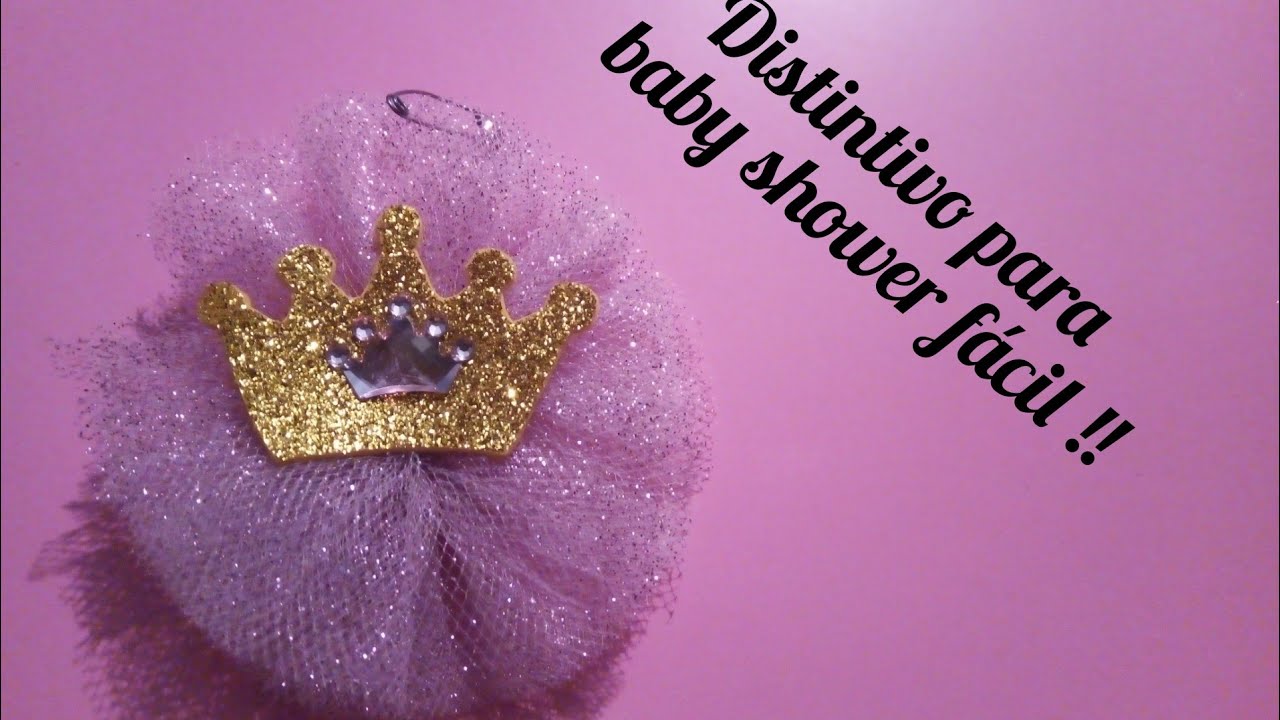 distintivo para baby shower