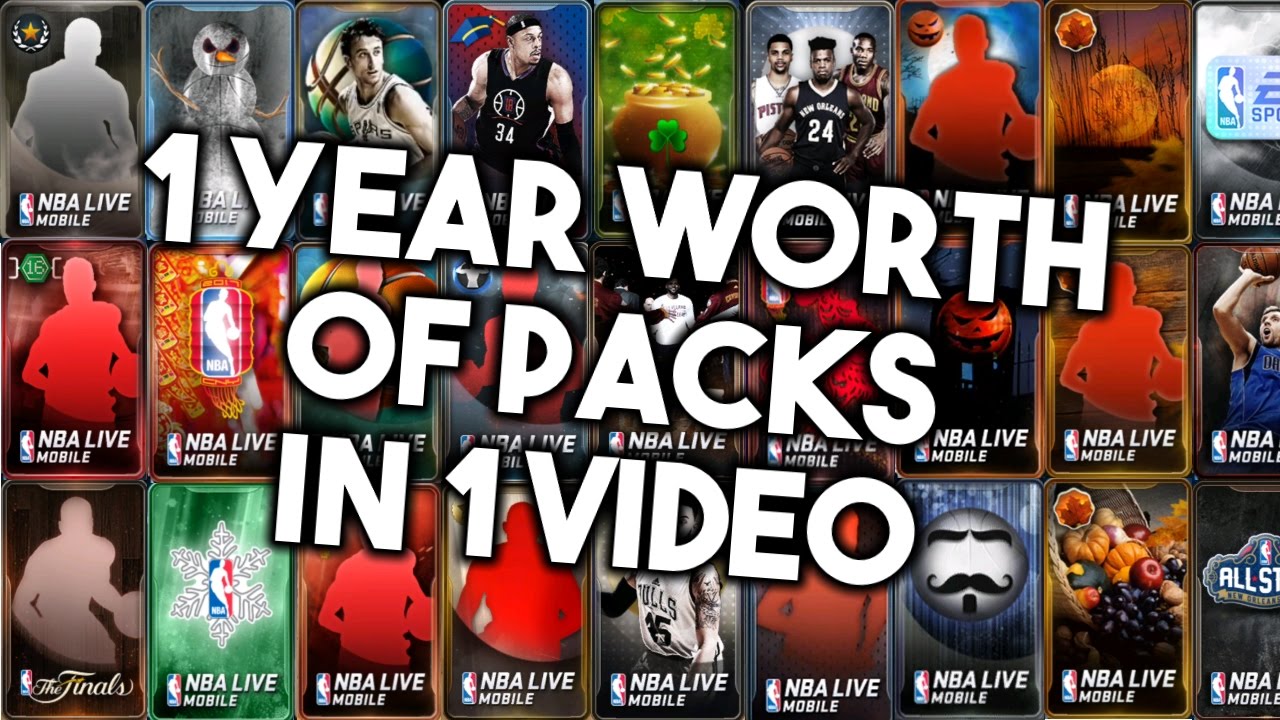 Opening a Different Pack Every Week For a Year - NBA Live Mobile Packs Year in Review