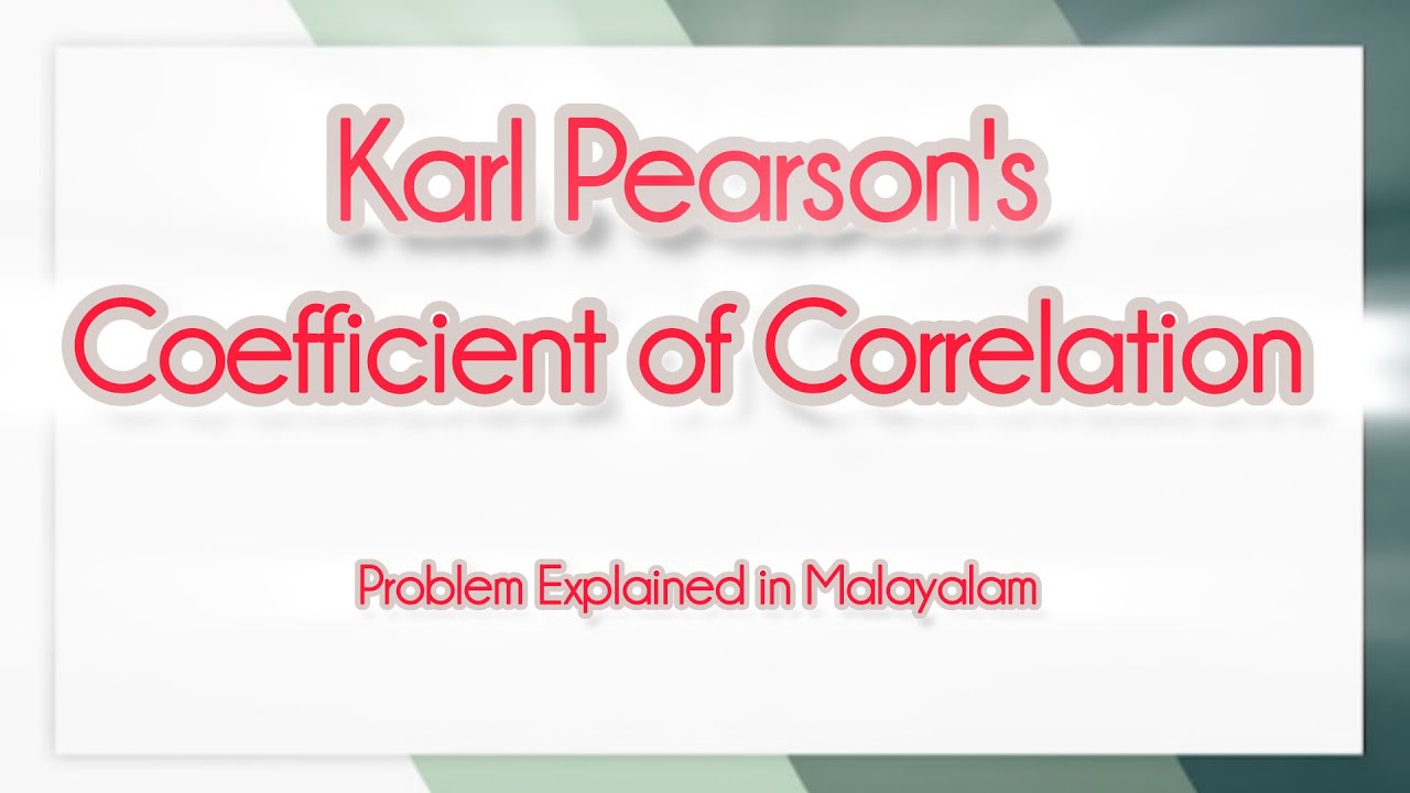 Karl Pearson's Coefficient of Correlation || Quantitative Techniques || B.Com/BBA (4th sem)