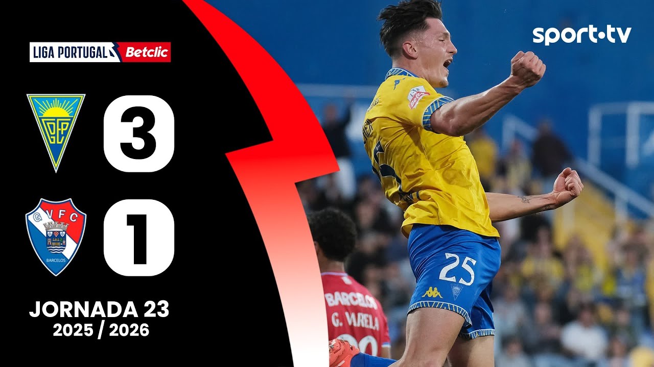 Resumo: Estoril 3-1 Gil Vicente - Liga Portugal Betclic | sport tv
