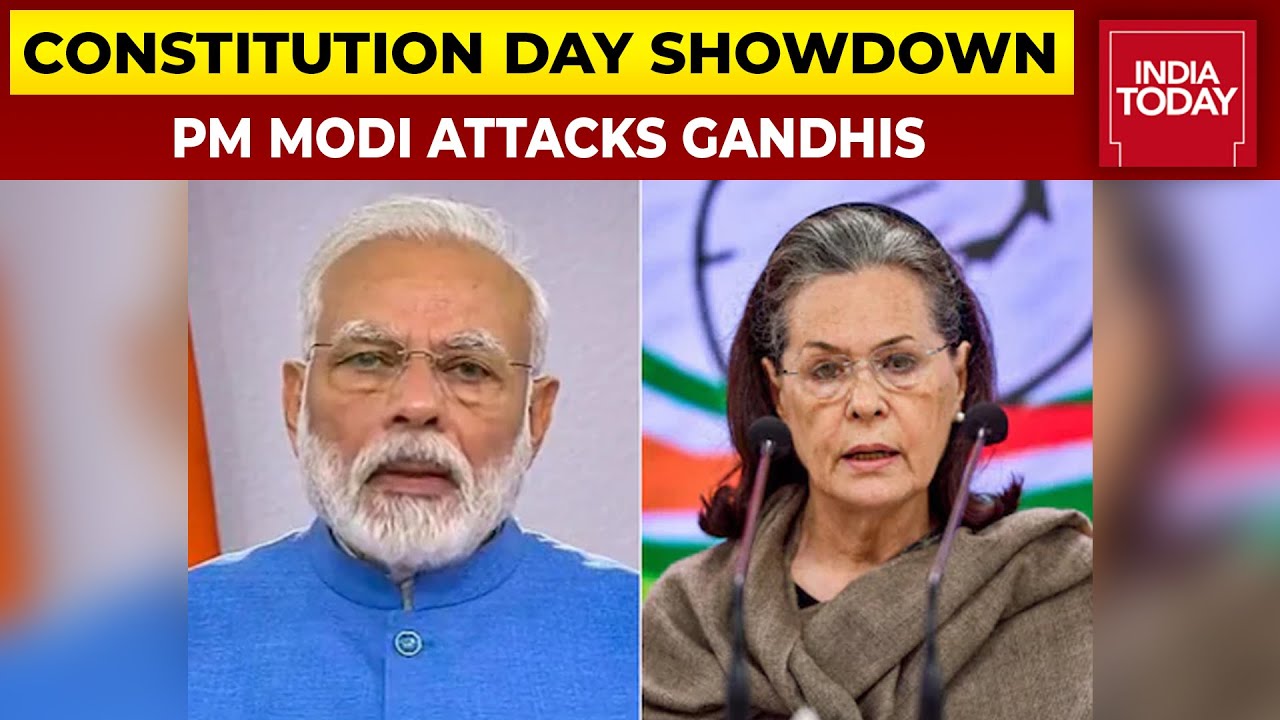 PM Modi Says Dynasty Politics Threat To Democracy | Constitution Day Showdown
