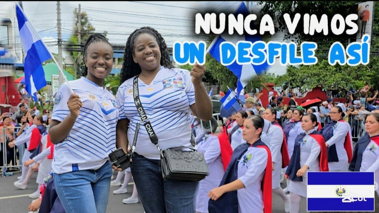 Cubanas VIVEN por PRIMERA  vez el Desfile de la Independencia en El Salvador