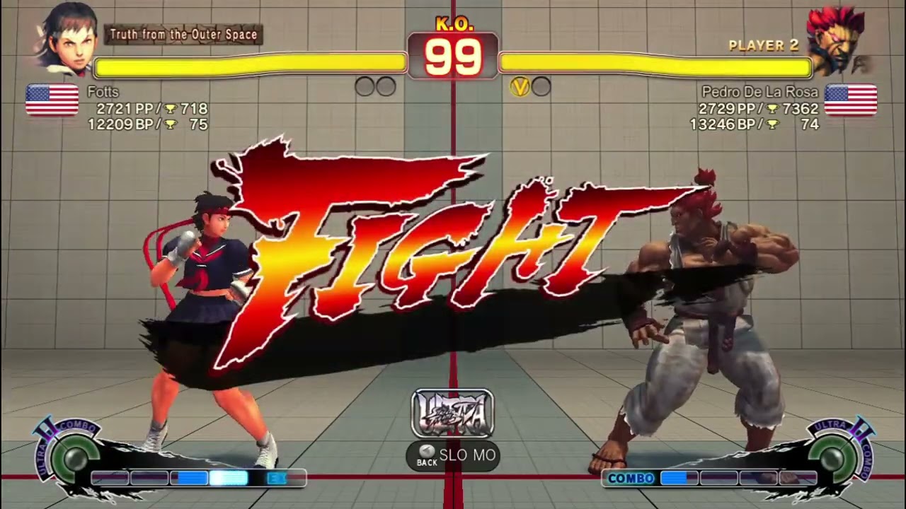 Fotts (Sakura) Vs Pedro (Akuma) | USF4