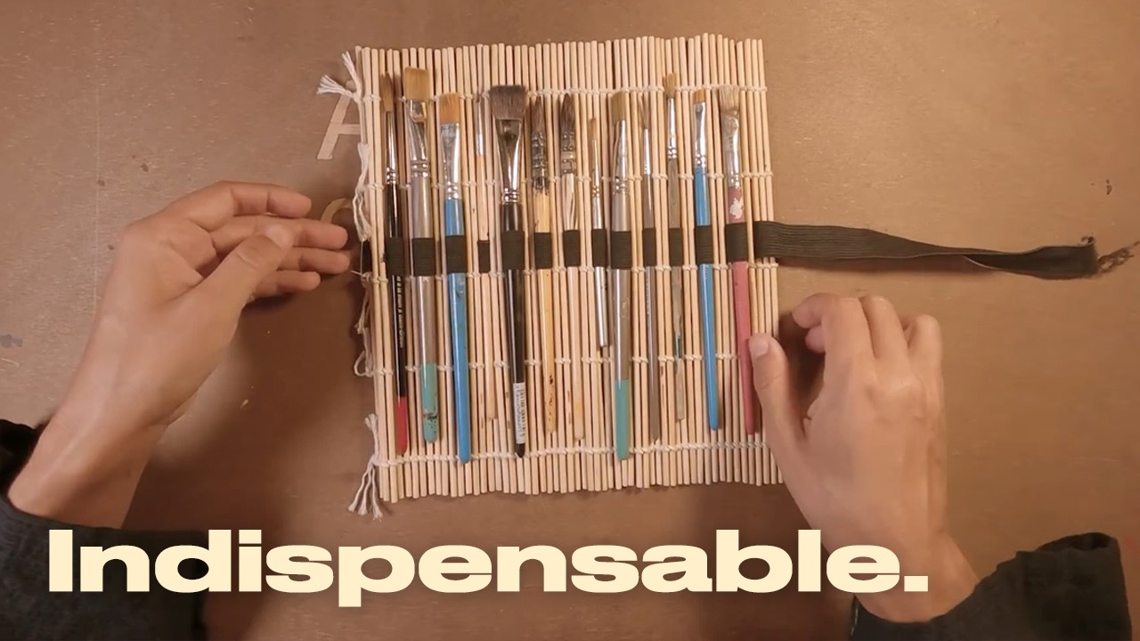 Fabriquer un étui pour pinceaux