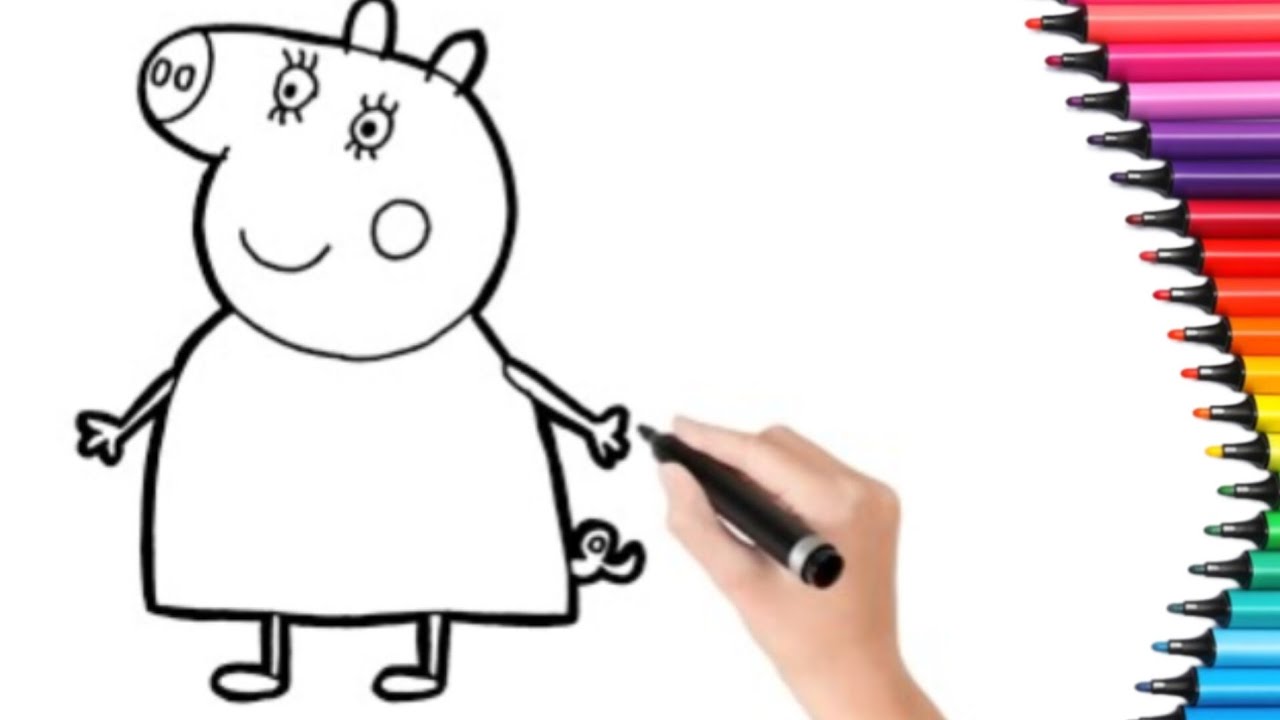  How to Peppa pig Art Drawing 