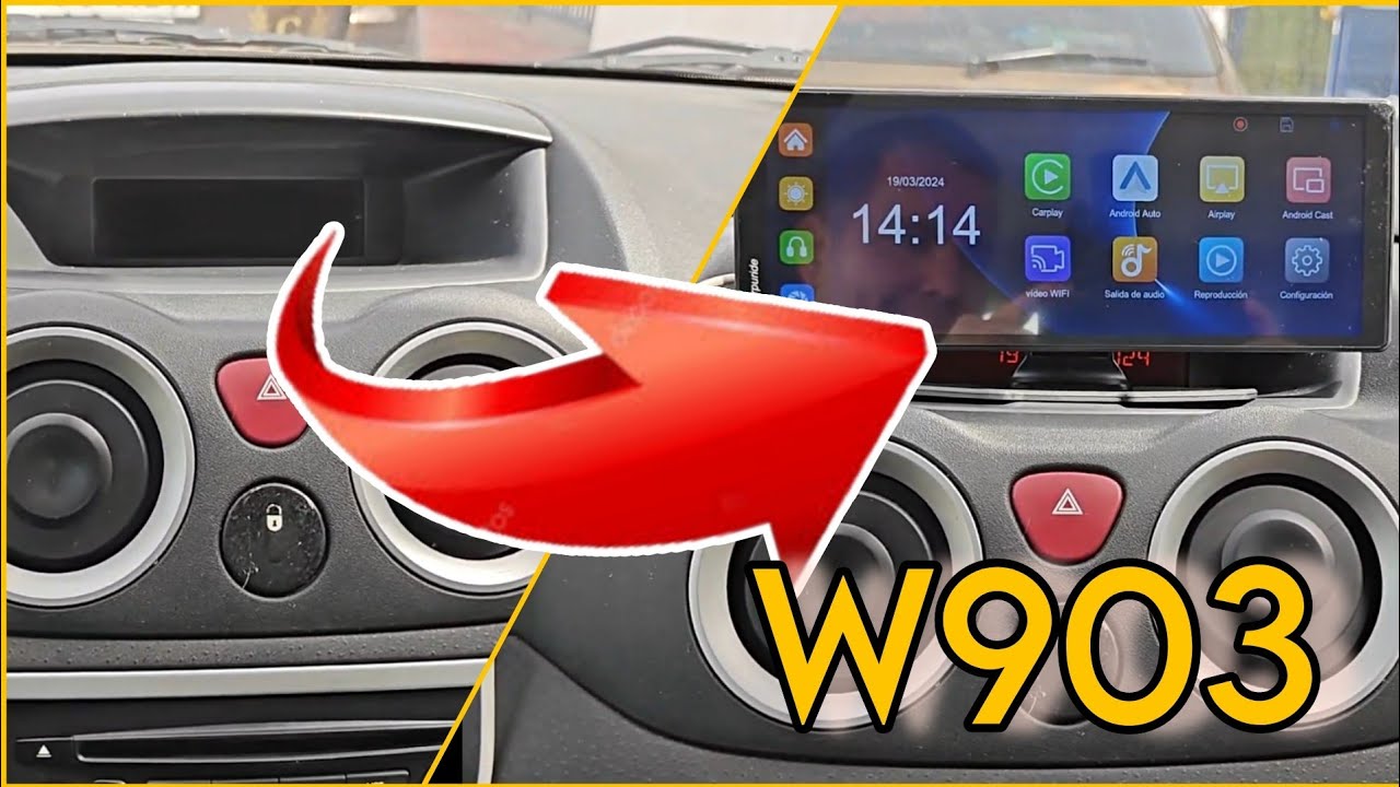 CARPURIDE W903 Mejorar la radio de tu coche con esta pantalla Android Auto y CarPlay !!!