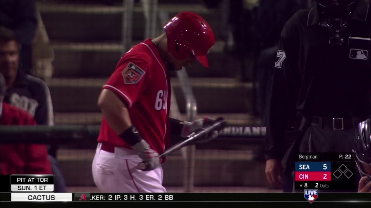SEBASTIAN ELIZALDE VS REDS 10 MARZO 2018