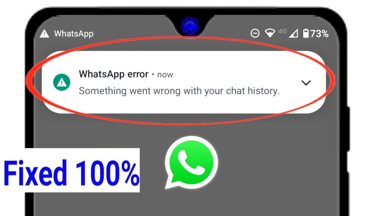 Исправление ошибки WhatsApp «Что-то пошло не так с историей чата».