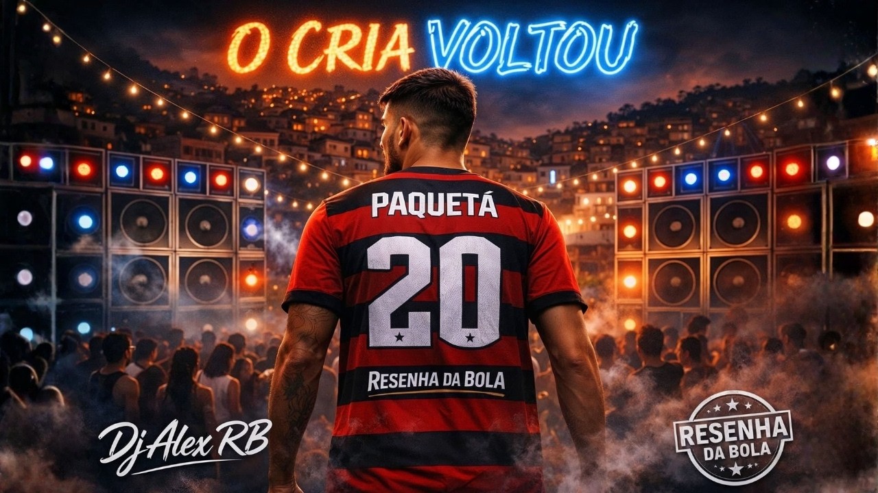 O CRIA VOLTOU! 🔴⚫ Música Nova do Paquetá no Flamengo (FUNK REMIX) - DJ Alex RB