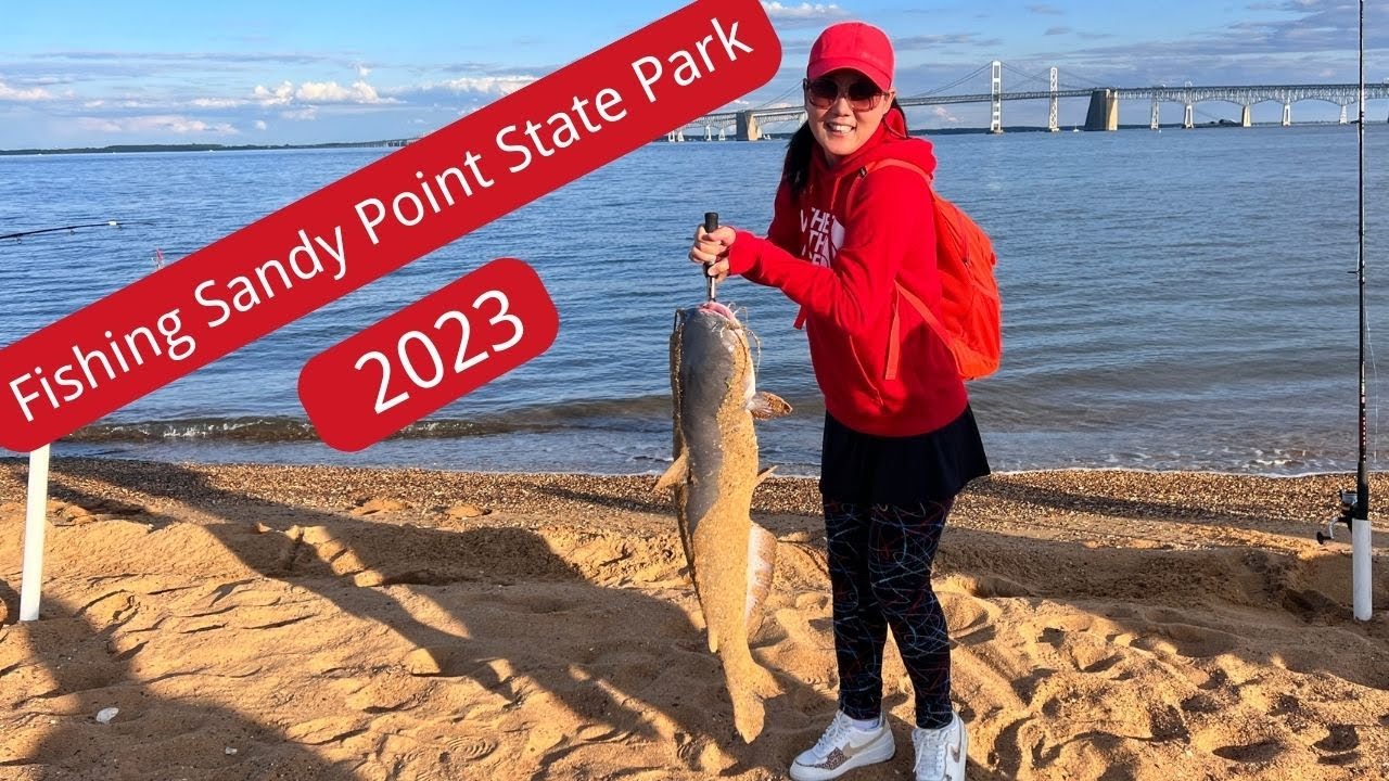 Fishing and Camping at Sandy Point State Park | Chesapeake Bay, MD 2023