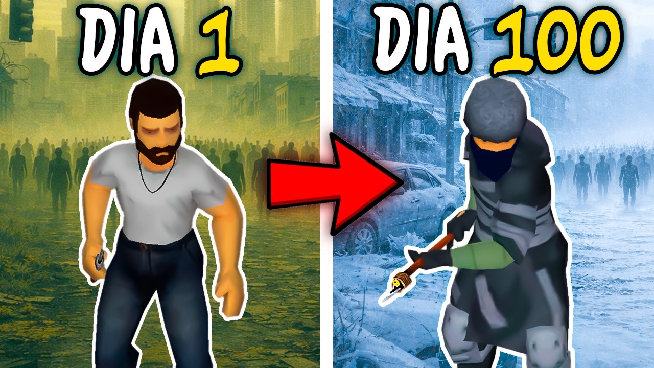 Pasé 100 DÍAS en el INVIERNO MÁS EXTREMO de Project Zomboid | Película