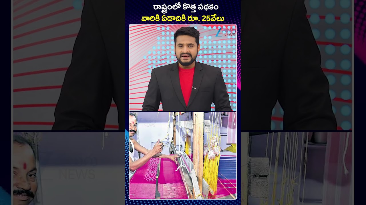 CM Chandrababu Showers A Lot Of Schemes On Handloom Industry Workers |  ZEE Telugu News