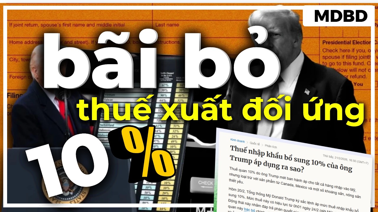 TÒA ÁN TỐI CAO BÃI BỎ THUẾ SUẤT | TỔNG THỐNG TRUMP PHẢN ĐÒN