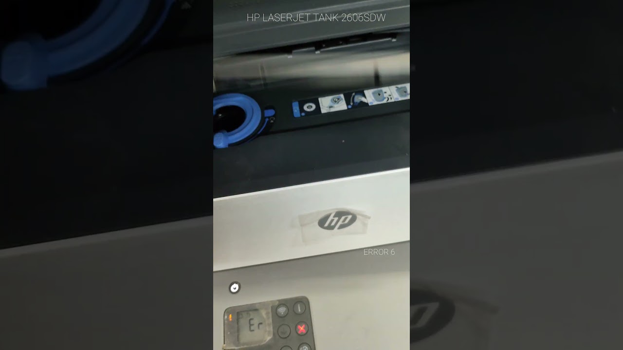 HP LASERJET TANK 2606SDW || ERROR 6 | E 6 problem | Paper jam in the Fuser