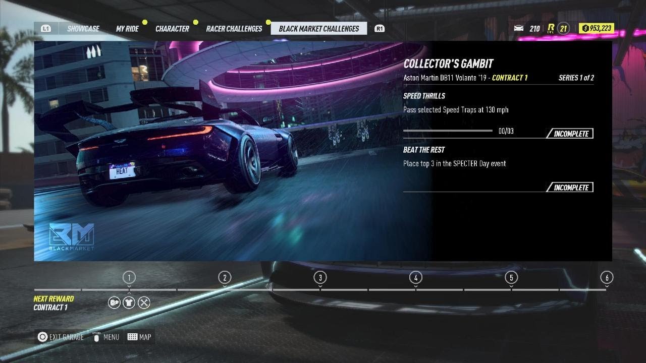 Need for Speed Heat Black Market Contract #abhr84