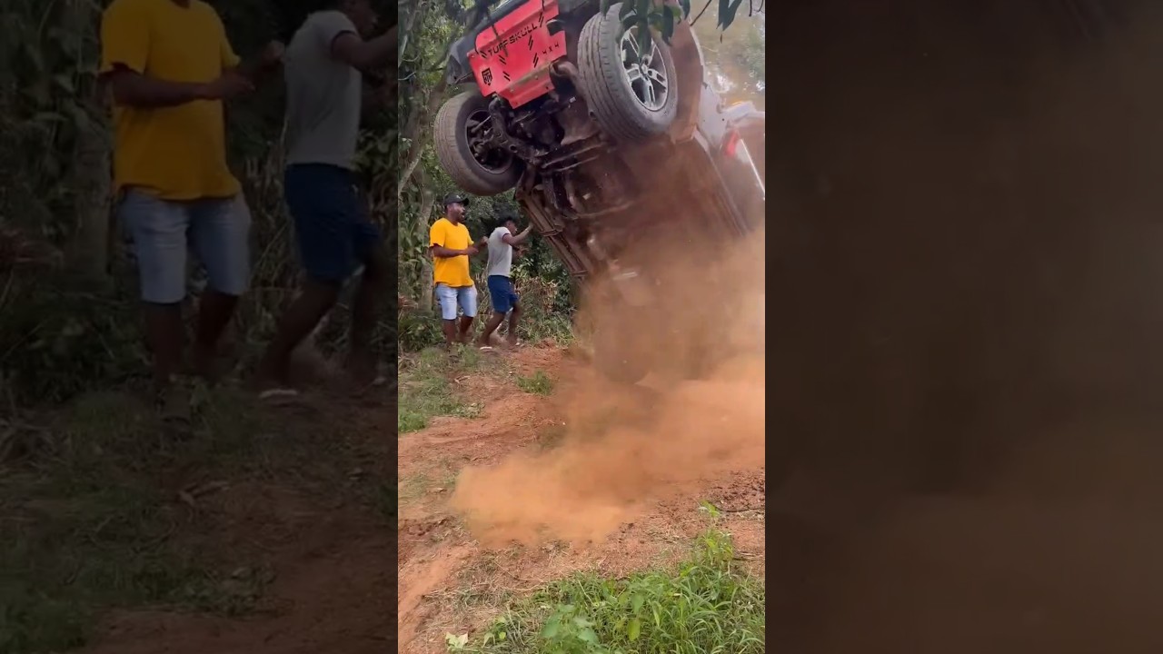 EXTREME OFFROADING🌎 #thar #offroad #extreme #4x4 #modified #mahindra #accidenthouse #gonewrong #1m