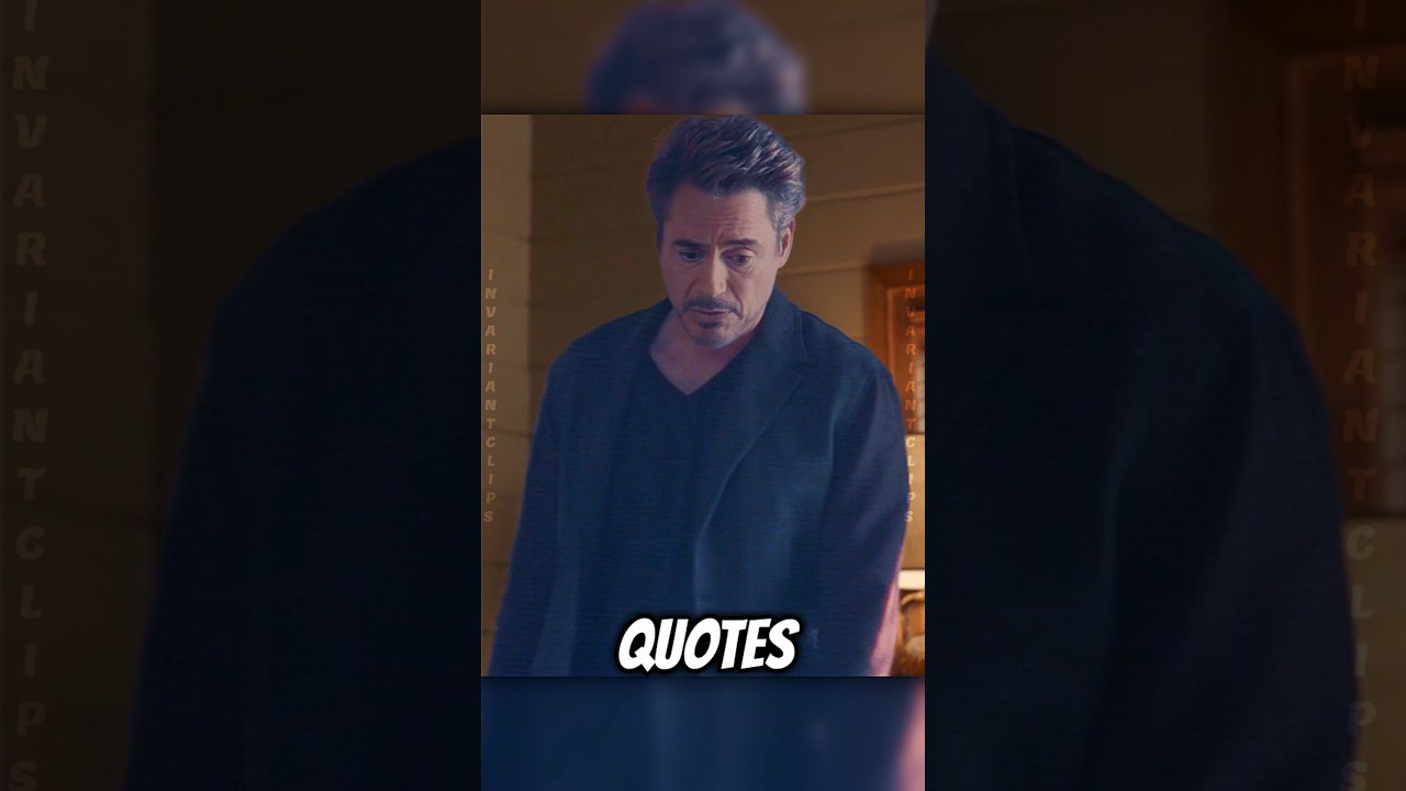 This Iron Man Line Will Change How You See Yourself #shorts #ironman #tonystark #quotes