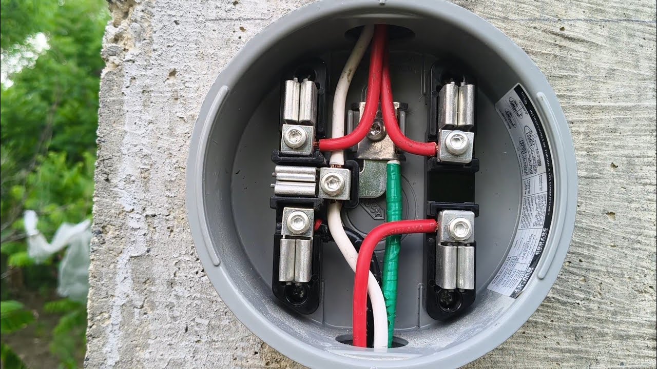Instalación de (Base de medidor 5 terminales soporte baquelita Iusa mod: 217590)#IUSA