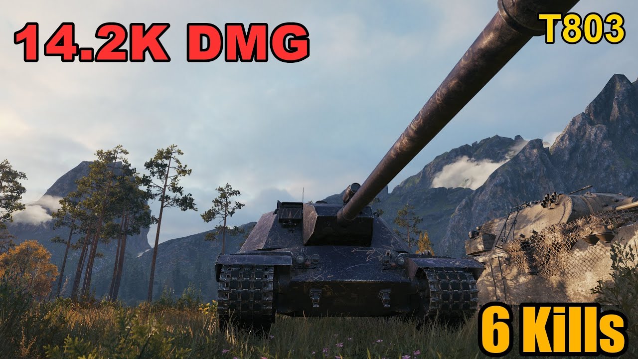 T803 - 14.2K Damage - 6 Kills - Map: Fjords - Player: kuky01 - Server: EU | World of Tanks