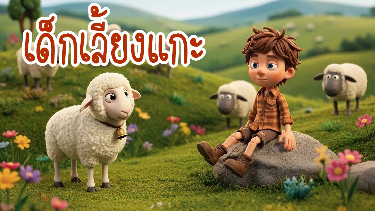 เด็กเลี้ยงแกะ (นิทานก่อนนอน) (นิทานสำหรับเด็ก)