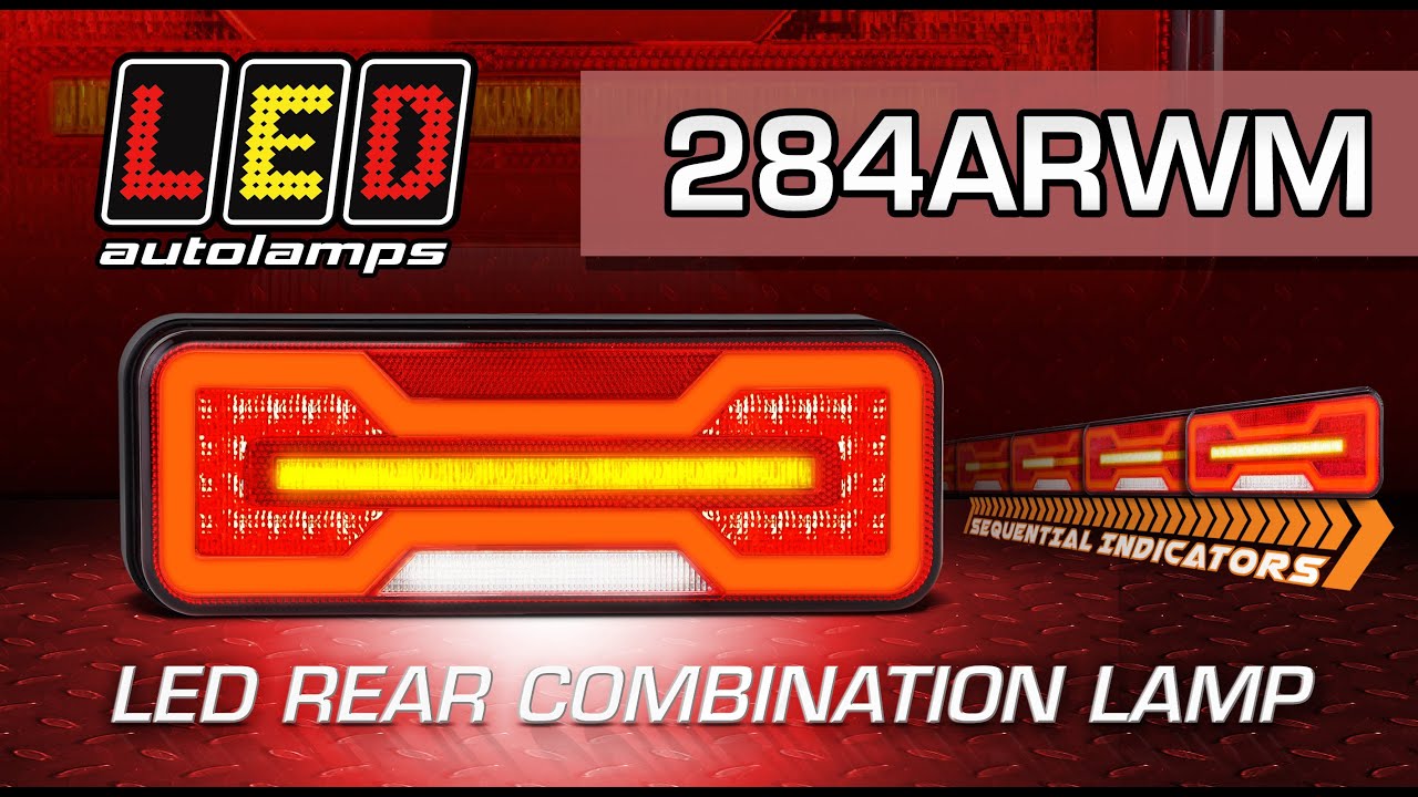 LED Autolamps 284ARWM Stop/Tail/Indicator/Reverse & Reflector - LED Rear Combination Lamp