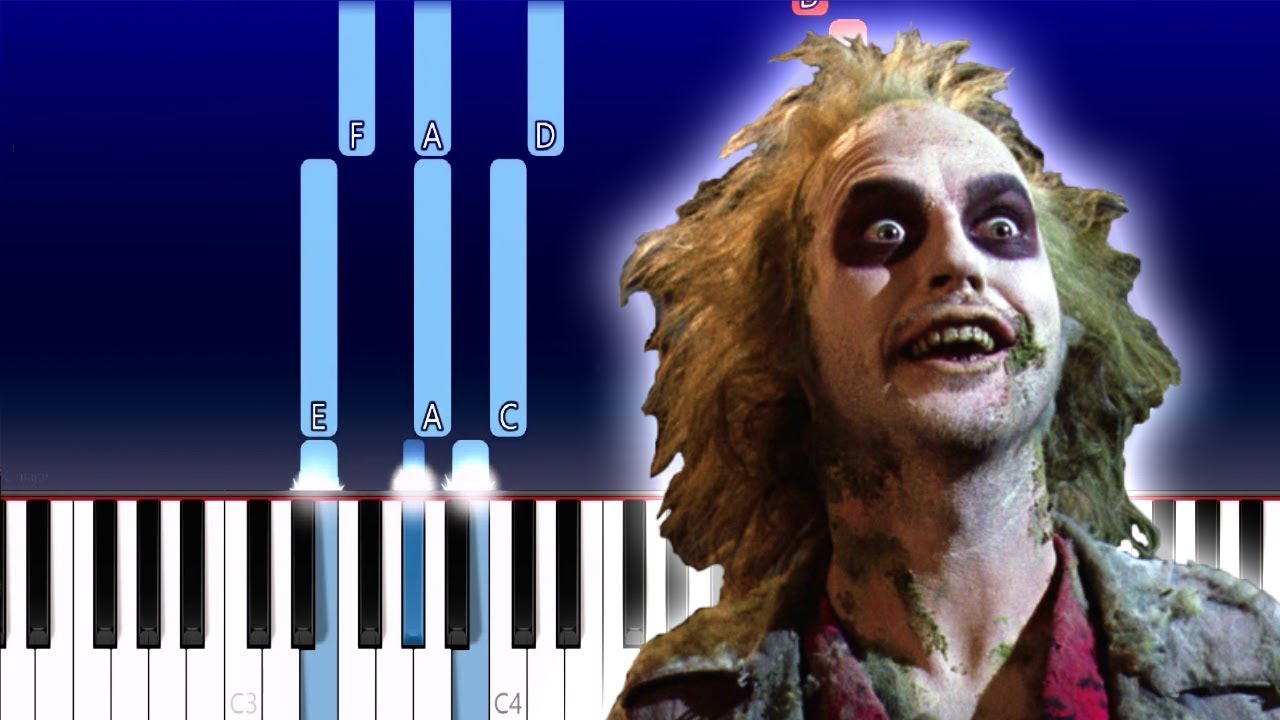 Beetlejuice - Dead Mom (Piano Tutorial)