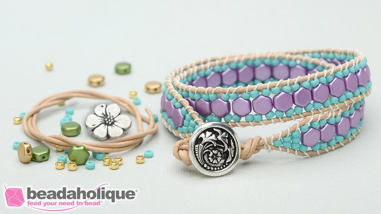 How to Make the Honeycomb Double Wrapped Loom Bracelet Kits by Beadaholique