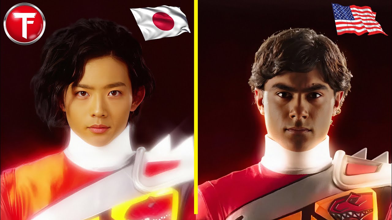 5 Red Power Rangers yang Terlalu Mirip dengan Versi Super Sentai-nya