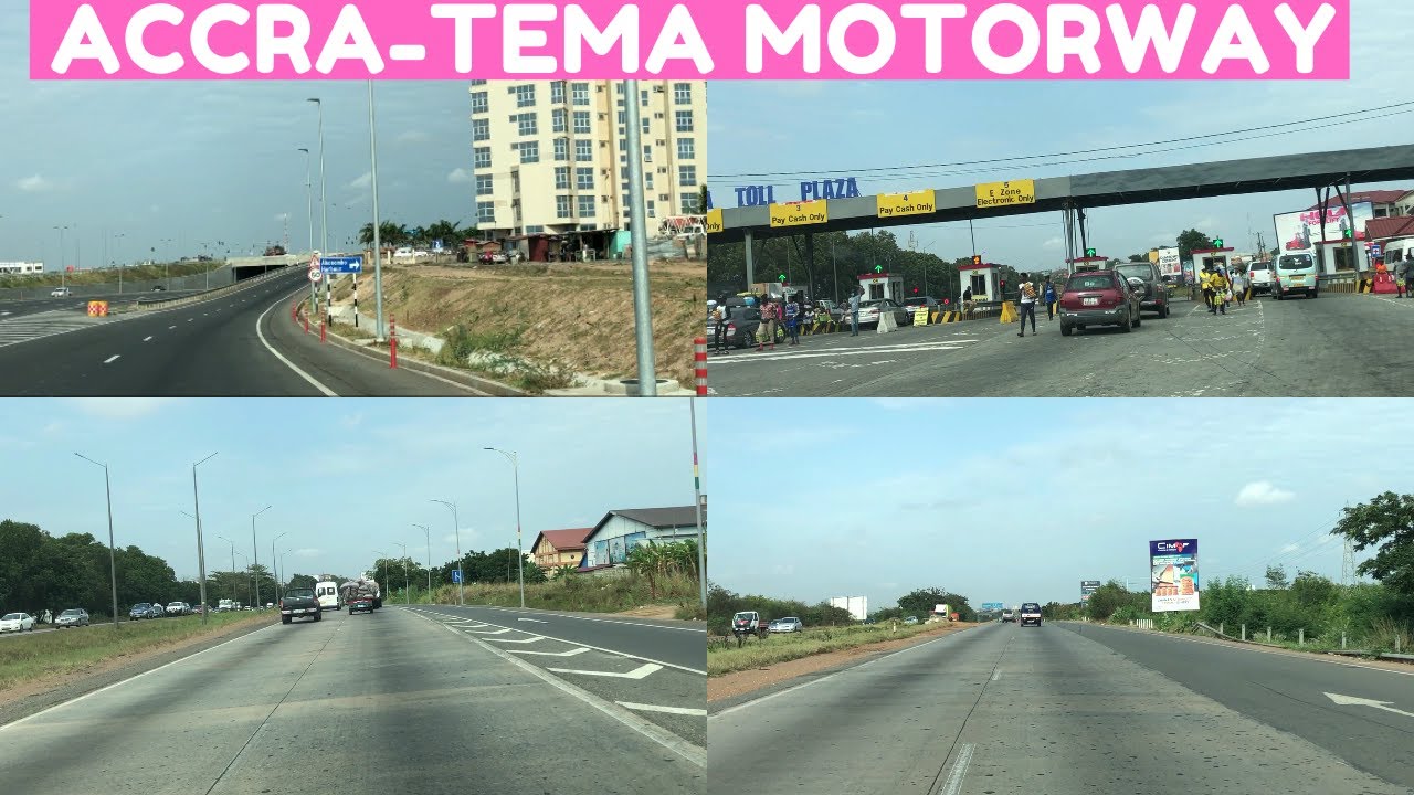ACCRA-TEMA Motorway Drive - The Only Motorway in Ghana.