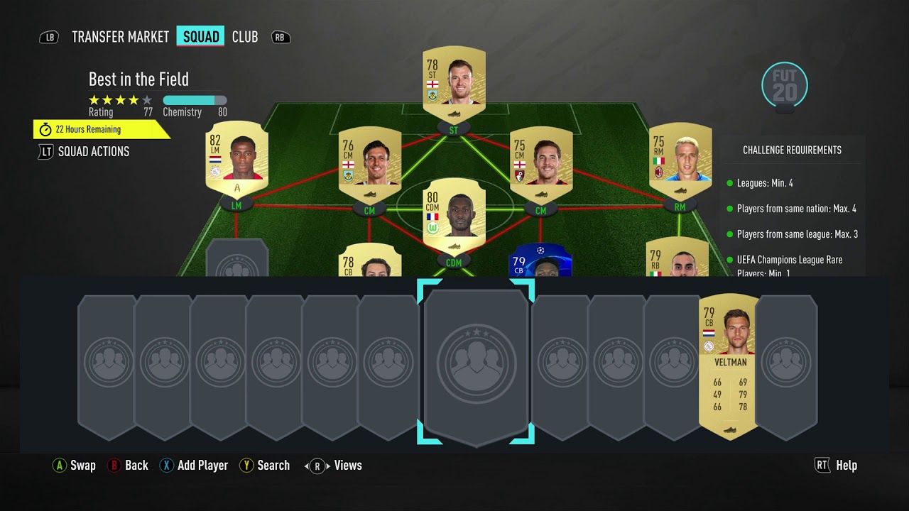 FUT 20 - SBC - Live - Best in The Field - Cheap Prime gold players Pack