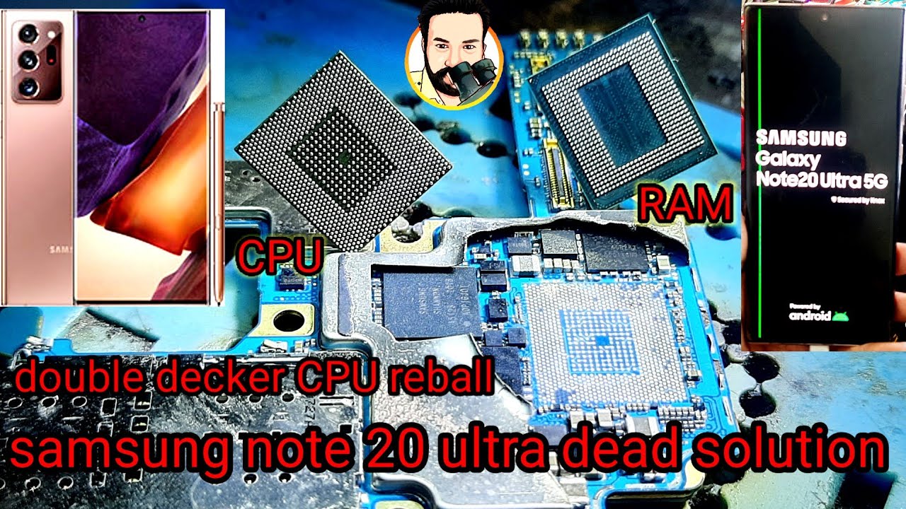 samsung note 20 ultra 5g dead solution ! Samsung note 20 ultra cpu reball