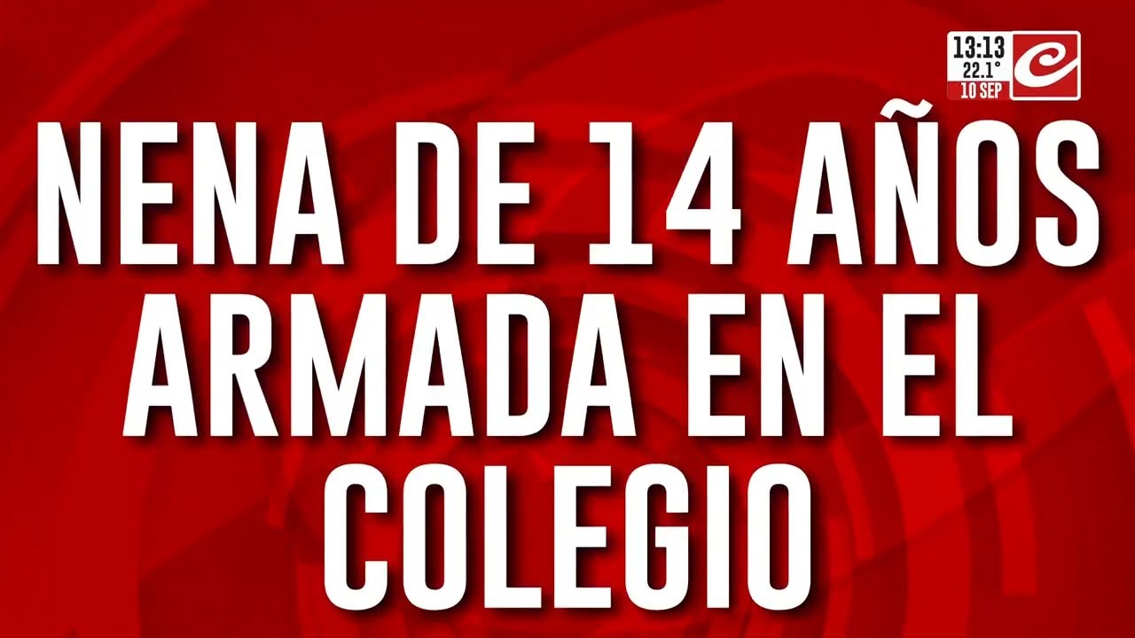 Nena de 14 años armada en el colegio: entró a los tiros y se encerró en un aula
