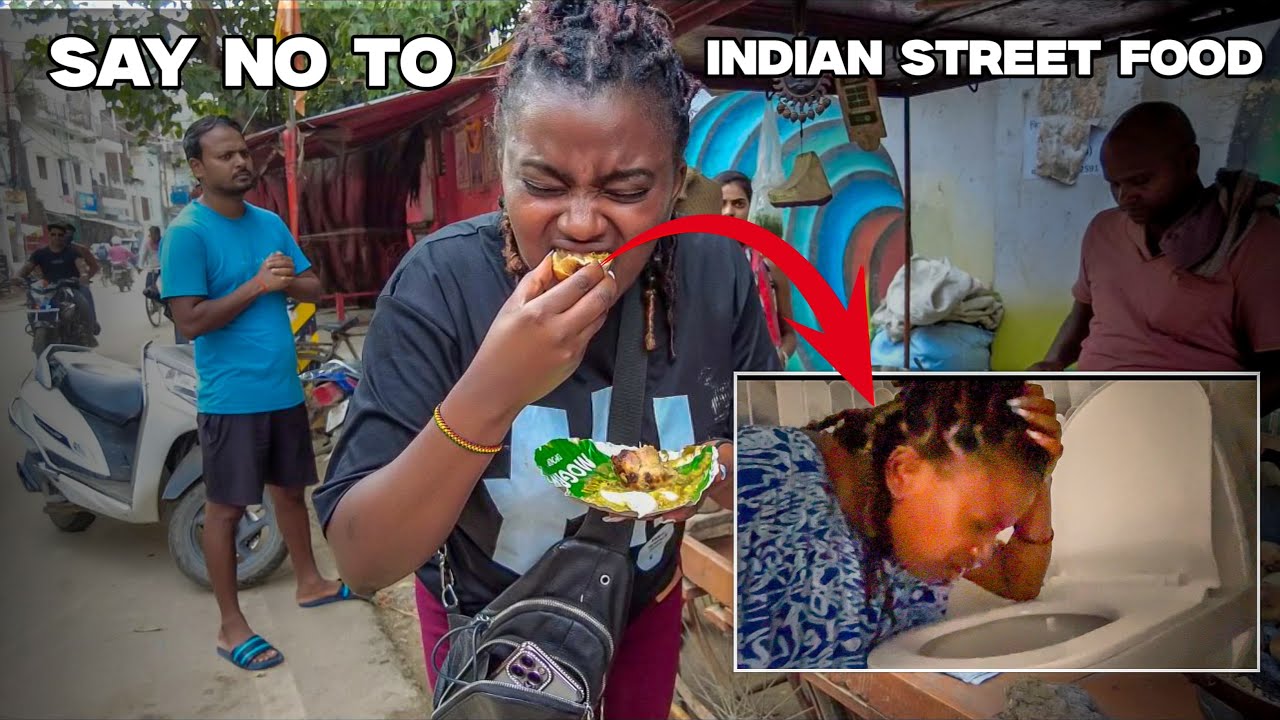 African Girl Gets Food Poison In India 🇮🇳||Almost Died