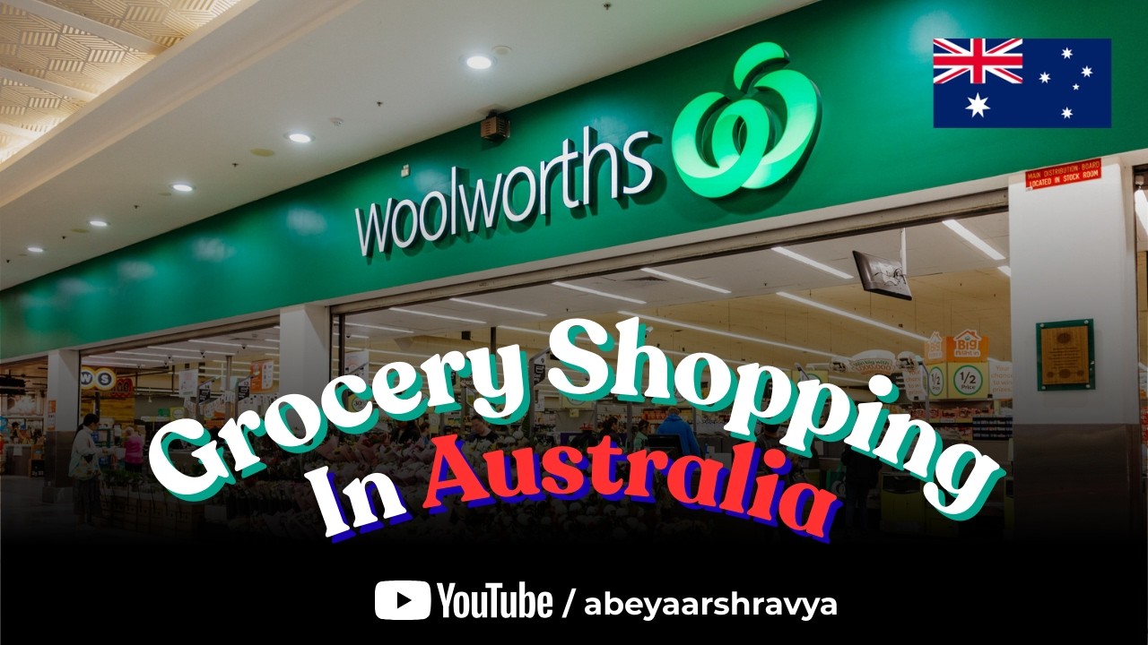 My first time grocery shopping in Sydney, AUS 🇦🇺 ft. Woolworths | Australia & Sydney Vlogs