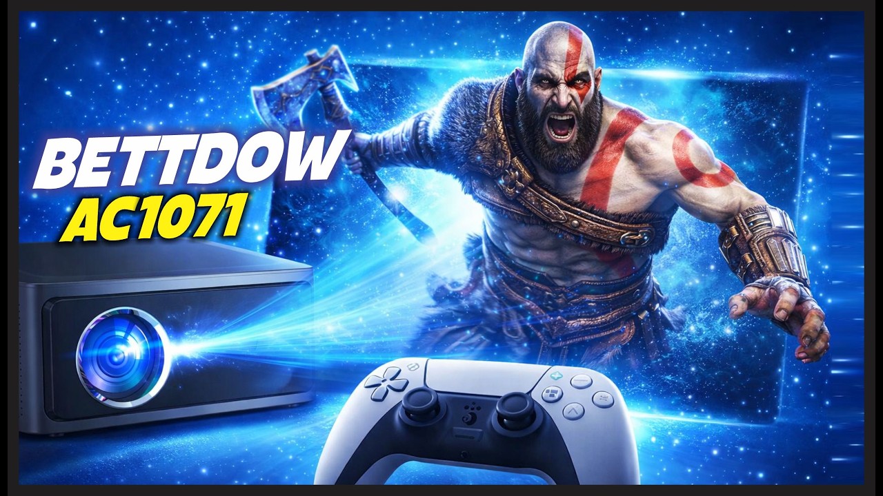Comprei o PROJETOR BETTDOW AC1071 - O Melhor para FILMES e JOGOS em 230 POLEGADAS!