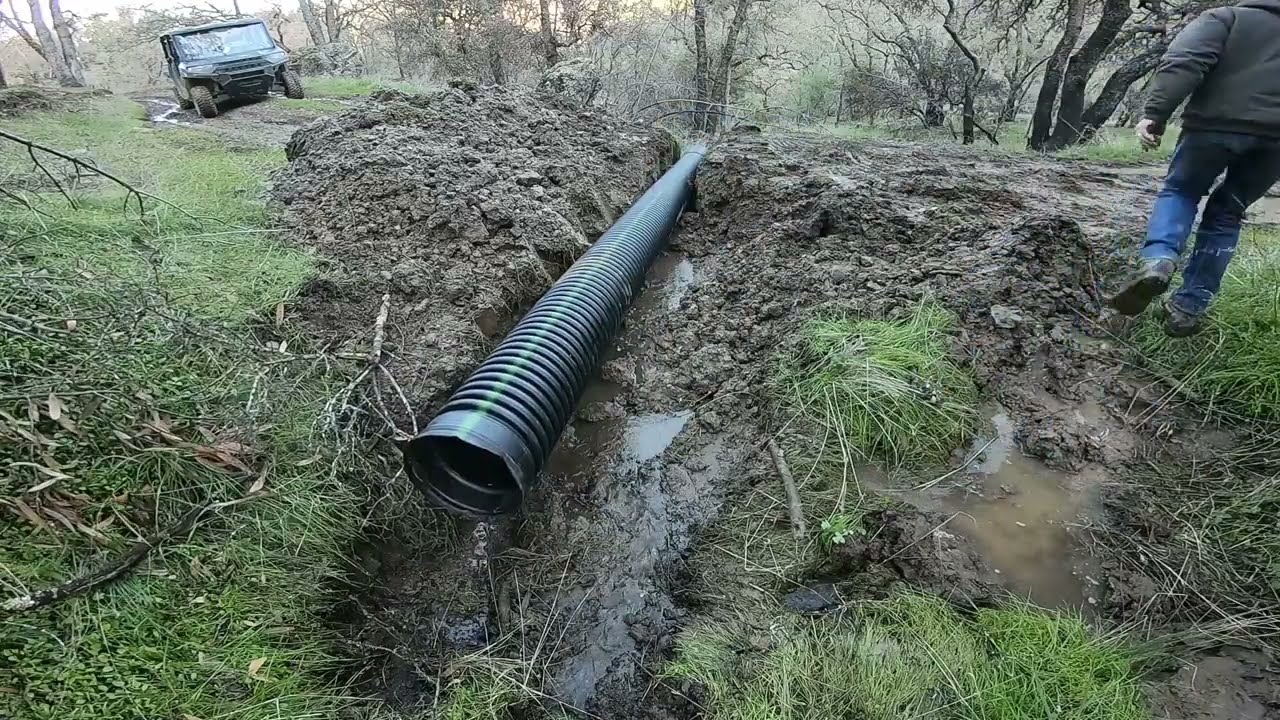 Installing culvert pipes