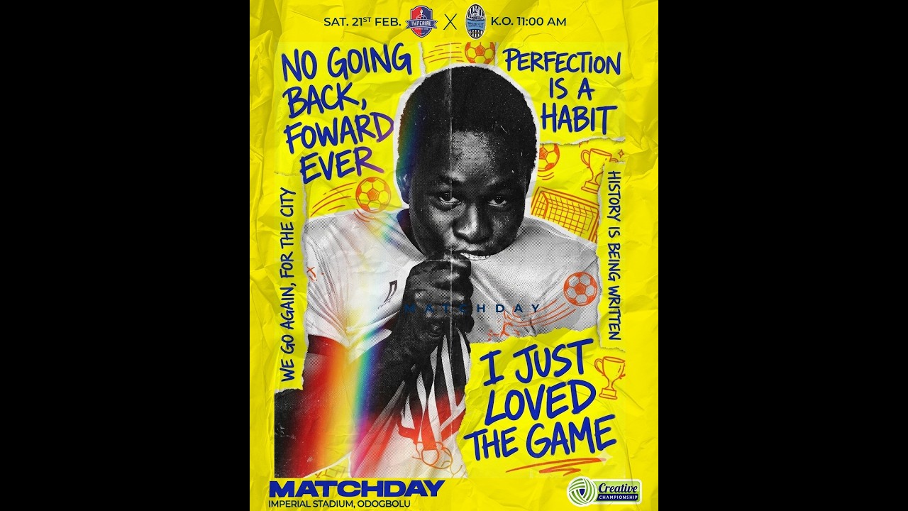 IMPERIAL FC vs BROAD CITY FC ; TCC LEAGUE MATCHDAY 17 ; 21ST FEB 2026 ; KICKOFF 11PM
