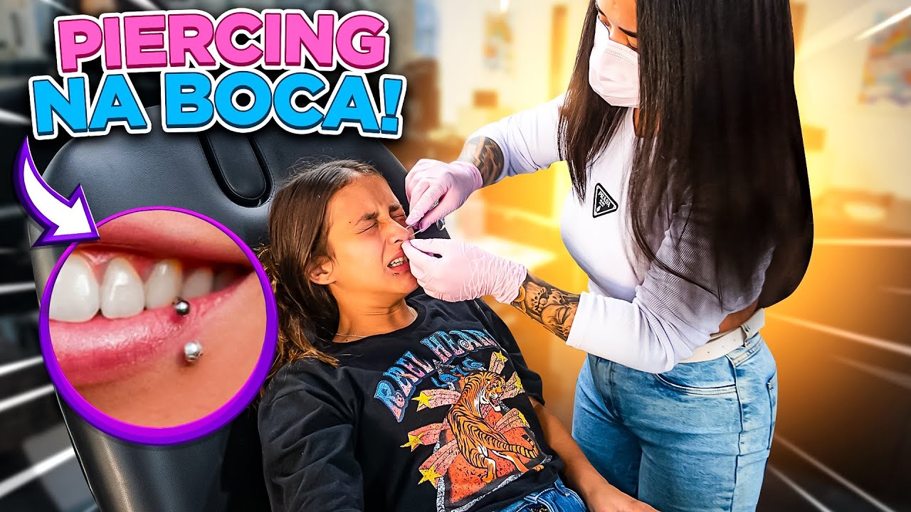ISAH COLOCOU 2 PIERCING DE UMA VEZ SÓ!