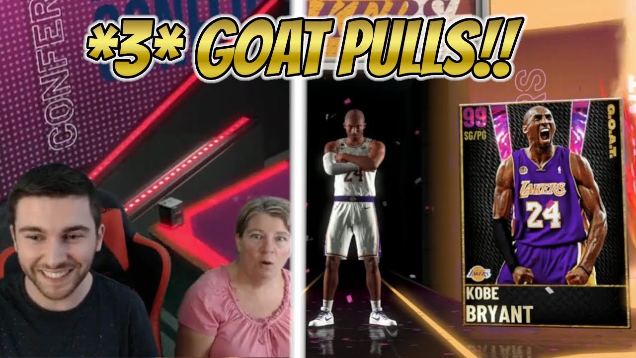 NBA 2K21 MYTEAM MY MUM PULLS *THREE* GOATS IN A GOAT X INVINCIBLE HUGE PACK OPENING!!