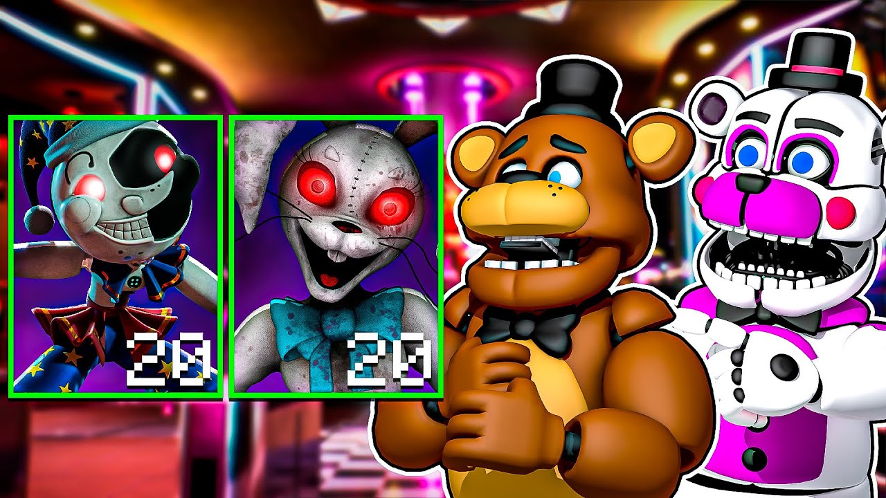 Vanny and Moondrop Join ULTIMATE CUSTOM NIGHT Freddy and Funtime Freddy Plays