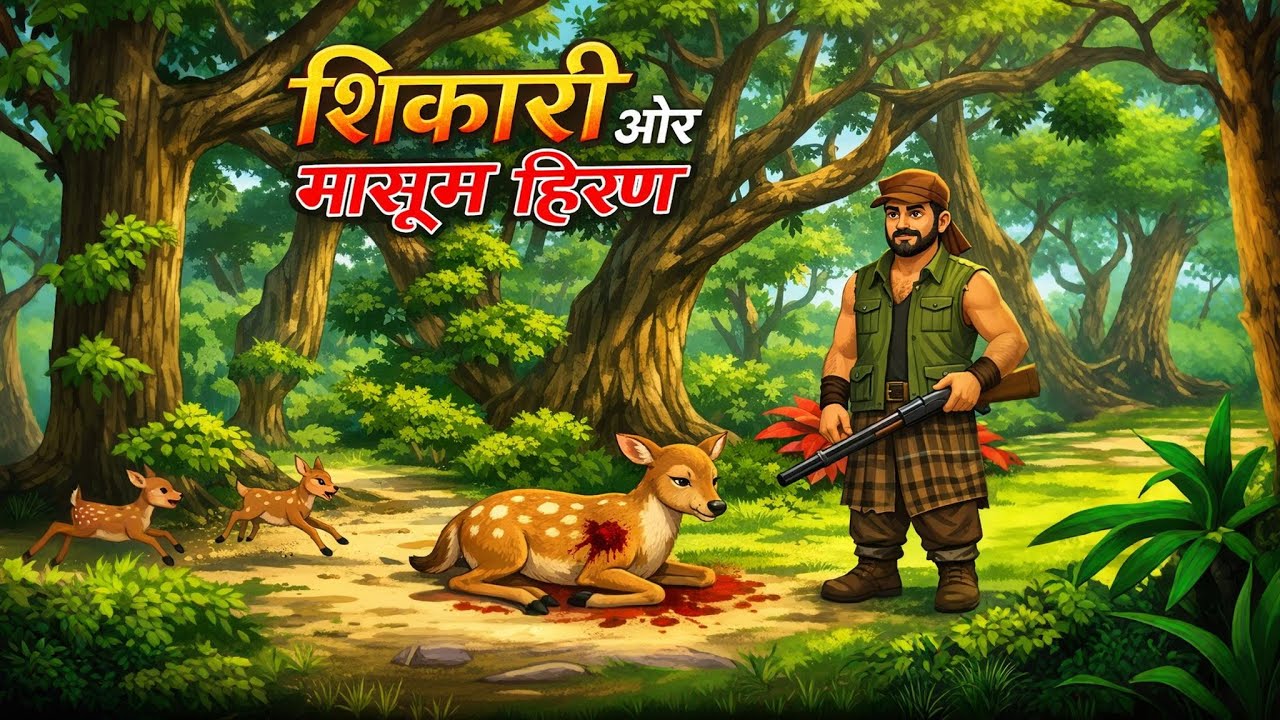 शिकारी और मासूम हिरण | Shikari Aur Masoom Hiran | Moral Story in Hindi